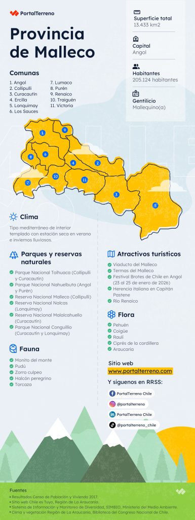  Infografía provincia de Malleco PortalTerreno